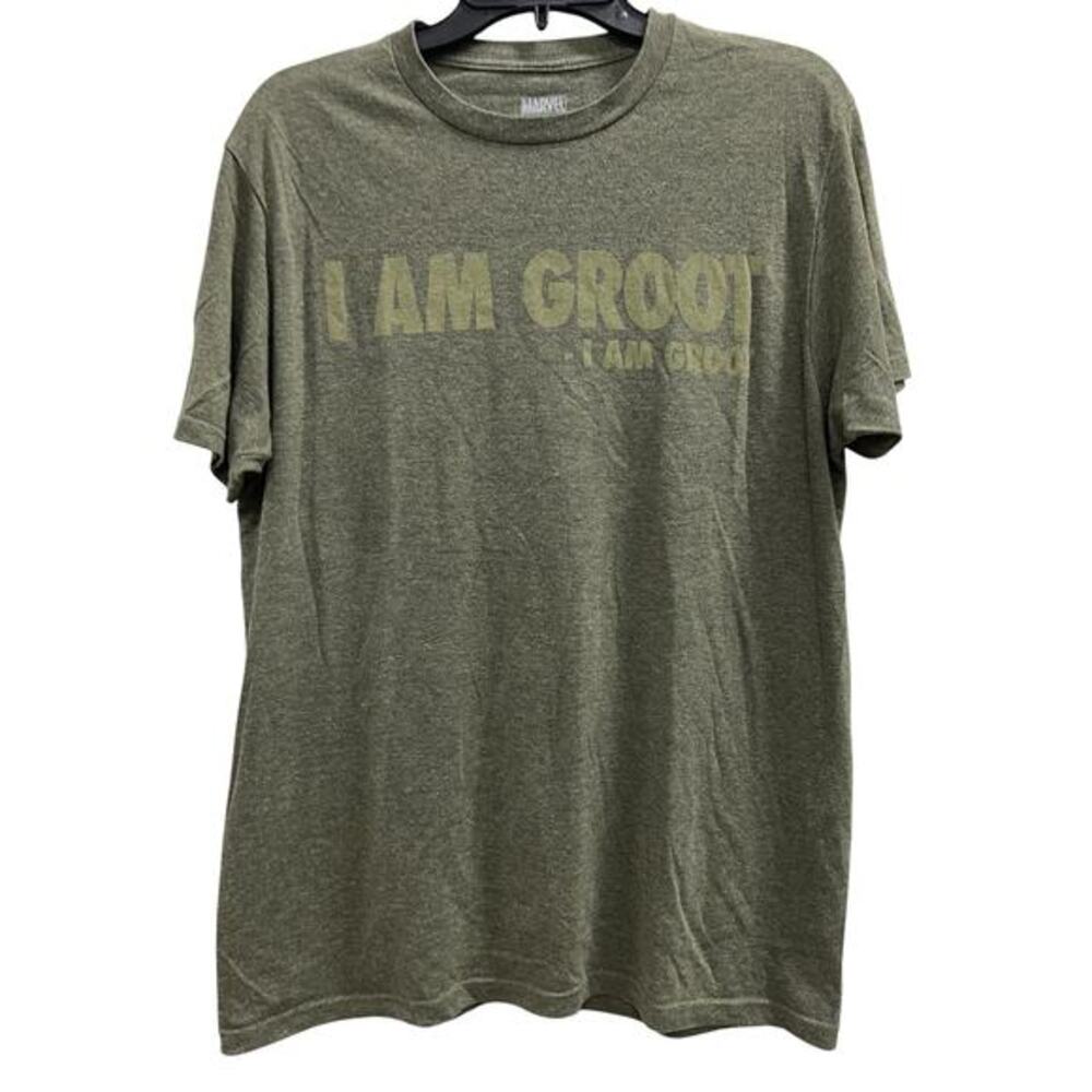 I am Groot Marvel Guardians of the Galaxy Heather Green Tee sz M